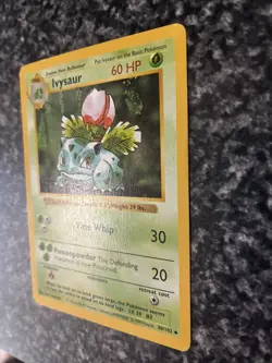 Ivysaur 30/102 Base Set Shadowless Vintage 1999 Pokemon WOTC - Image 5