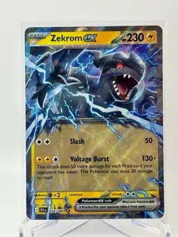 Zekrom ex 034/086 Double Rare Holo NM Pokemon SV: Black Bolt - Image 1