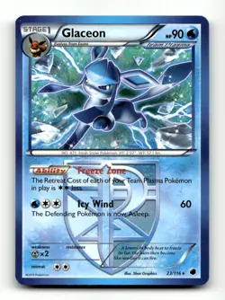 Glaceon (Team Plasma) Plasma Freeze #23/116 Pokemon Rare - Image 1