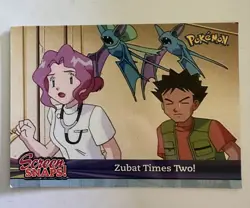 2001 Topps Pokemon Johto League Champions Screen Snaps! SNAP08 Zubat Times Two! - Image 1