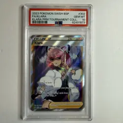 Klara SWSH302 Ultra Rare Promo Premium Tournament Collection Pokemon SWSH PSA 10 - Image 1
