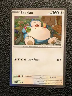 Snorlax 122 Promo Scarlet & Violet Pokemon Near Mint - Image 1