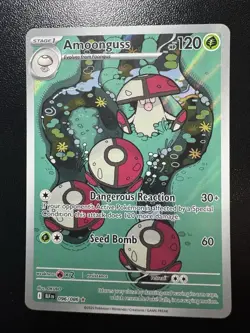 Pokemon TCG: Amoonguss 096/086 Sv: Black Bolt Illustration Rare (NM-) - Image 1