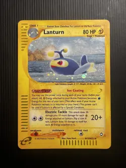 Pokemon TCG Lanturn Aquapolis H15/H32 Holo Holo Rare English 2002 80 HP - Image 1
