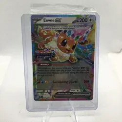 Pokemon Prismatic Evolutions Eevee ex 075/131 Stamped Promo Sealed Near Mint - Image 1