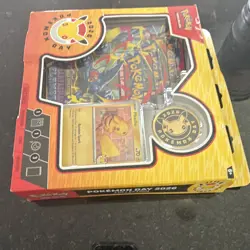 Pokemon TCG Pokemon Day 2026 Collection Box Pikachu Promo Coin 3 Boosters - Image 3