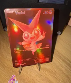 Pokemon TCG Victini 171/086 SV Black Bolt Full Art Holo Rare 80HP V-Force - Image 1