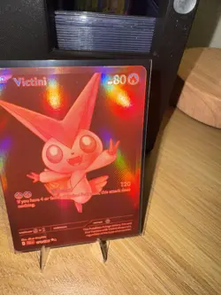 Pokemon TCG Victini 171/086 SV Black Bolt Full Art Holo Rare 80HP V-Force - Image 4
