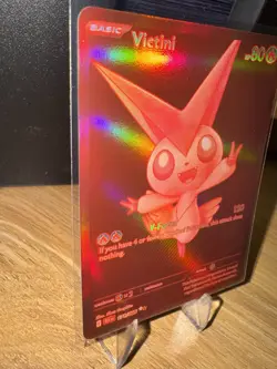 Pokemon TCG Victini 171/086 SV Black Bolt Full Art Holo Rare 80HP V-Force - Image 5