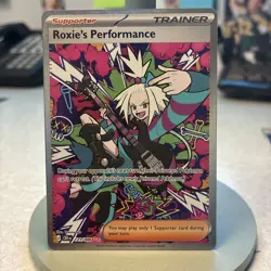 2026 Pokemon Chaos Rising Roxie's Performance 121/86 SIR Rare New - Image 1