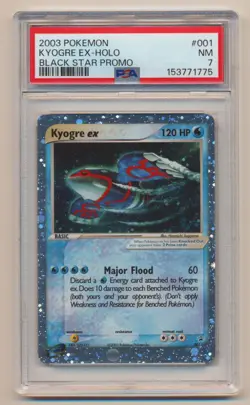 PSA 7 Pokemon Black Star Promo Holo Kyogre EX #001 NEAR MINT Condition!! - Image 1