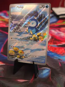 The Pokemon Company Piplup 098/094 Illustration Rare Full Art Holo 70HP English - Image 3