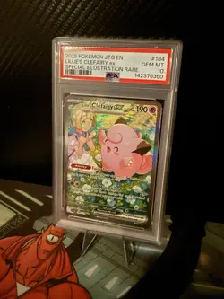 2025 Lillie’s Clefairy ex 184/159 Special Illustration Rare PSA GEM MINT 10 - Image 1