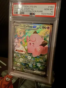 2025 Lillie’s Clefairy ex 184/159 Special Illustration Rare PSA GEM MINT 10 - Image 2
