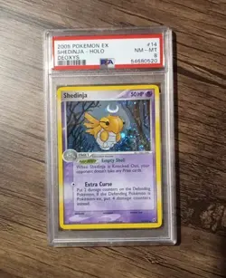 Pokemon Shedinja #14/107 Holo - 2005 EX Deoxys Set - PSA 8 (NM-MT) + SWIRL - Image 1