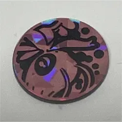 Nintendo Pokemon TCG Holofoil Flip Coin Set of 2 Black Multicolor Plastic 1.4in - Image 1