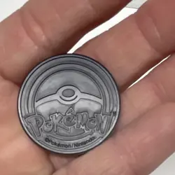 Nintendo Pokemon TCG Holofoil Flip Coin Set of 2 Black Multicolor Plastic 1.4in - Image 2