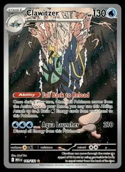 2025 Pokemon - Mega Evolution - NM - Clawitzer Illustration Rare #141/132 - Image 1