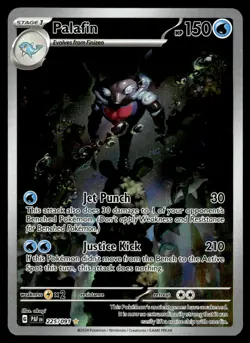2024 Pokemon - Paldean Fates - NM - Palafin Illustration Rare #225/091 - Image 1