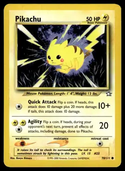 Pikachu #70 - Pokemon Neo Genesis - NM - Image 1