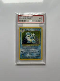 1999 POKEMON BASE SET #2 BLASTOISE-HOLO PSA 9 - Image 1