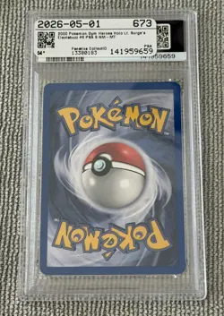 Pokemon Gym Heros LT. SURGE'S ELECTABUZZ Holo #6 PSA 8 NM-MT 2000 - Image 2