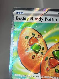 Buddy-Buddy Poffin 167/132 Mega Evolution Pokemon TCG Full Art Trainer - Image 3