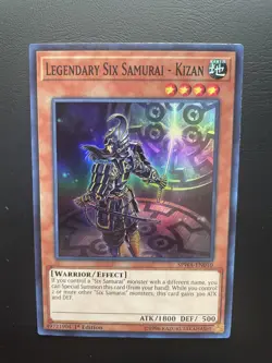 Yugioh Legendary Six Samurai - Kizan SPWA-EN010 1st Edition Super Rare NM - Image 1