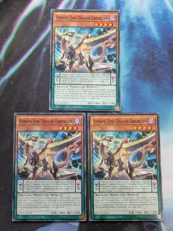 YuGiOh! Supreme King Dragon Darkwurm MACR-EN019 x3 PLAYSET Mixed Ed - Image 1