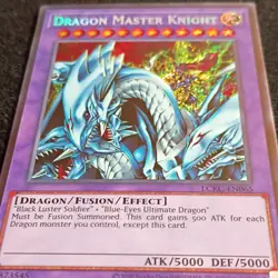 Konami Yu-Gi-Oh! Dragon Master Knight LCKC-EN065 Secret Rare Holo Unlimited - Image 2