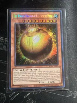 THE WINGED DRAGON OF RA - SPHERE MODE 1ST EDITION SECRET RARE RA01-EN007 YUGIOH! - Image 1