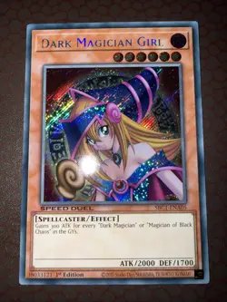 Yu-Gi-Oh! Dark Magician Girl -SBC1-ENA05- Secret Rare - 1st Edition NM! - Image 1