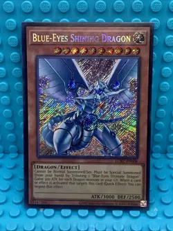 Yugioh Blue-Eyes Shining Dragon LCKC-EN008 Secret Rare - Image 1