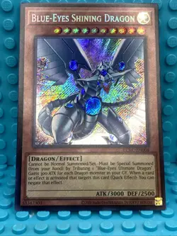 Yugioh Blue-Eyes Shining Dragon LCKC-EN008 Secret Rare - Image 2