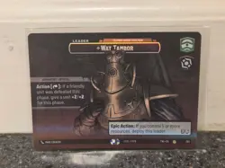 Star Wars Unlimited - SHOWCASE FOIL Wat Tambor, Techno Union Foreman #268 (TWI) - Image 2