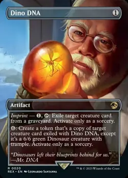 Mint/Near-Mint, English - 1 x MTG Dino DNA - Foil - Borderless Universes Beyond: - Image 1