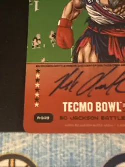 Bo Jackson Battle Arena 2026 Rob Gronkowski Gronk Tecmo Bowl Ink Auto #RGA9 - Image 2