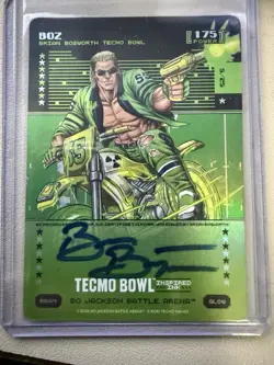 Bo Jackson Battle Arena Tecmo Bowl 2026 Brian Bosworth Glow Auto /25 Boz Ink - Image 1