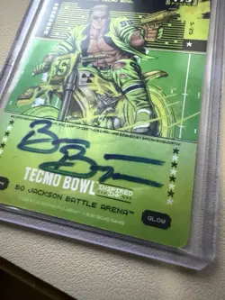 Bo Jackson Battle Arena Tecmo Bowl 2026 Brian Bosworth Glow Auto /25 Boz Ink - Image 2