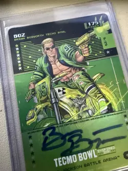 Bo Jackson Battle Arena Tecmo Bowl 2026 Brian Bosworth Glow Auto /25 Boz Ink - Image 4