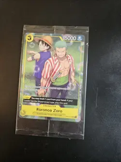 One Piece TCG Roronoa Zoro OP10-113 Promo Card Sealed Learn Together English - Image 1