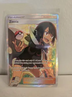 Pokemon TCG Zinnia Full Art Trainer Card 70/70 Dragon Majesty Holo Ultra Rare NM - Image 1