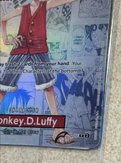 One Piece Monkey D. Luffy US Voyage College Basketball Promo Card (Mint - New) - Image 2