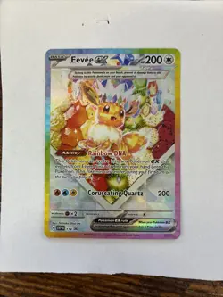 Pokemon TCG Prismatic Evolutions Eevee EX 174 Black Star Promo SPC Card NM/M - Image 1