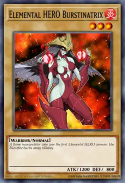 Elemental HERO Burstinatrix SGX2-ENA02 1st ED NM Yu-Gi-Oh! - Image 1
