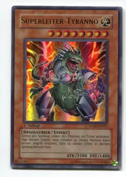 Yu-Gi-Oh! Superleiter Tyranno Ultra Rare SD09-DE001 - Image 1