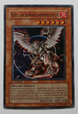 Horus, der Schwarzflammendrache LV6 SOD-007 1st Edition LP DE Yu-Gi-Oh - Image 1