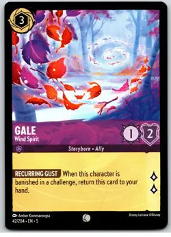 #42 Gale Wind Spirit PLAYSET x4 2024 Disney Lorcana Shimmering Skies 4x Common - Image 2
