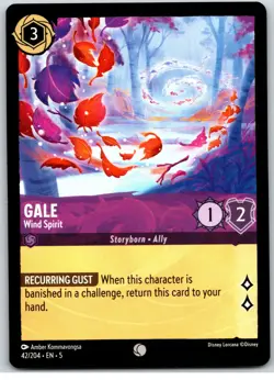 #42 Gale Wind Spirit PLAYSET x4 2024 Disney Lorcana Shimmering Skies 4x Common - Image 4