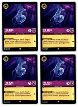 #36 The Nokk Mythical Spirit PLAYSET x4 2024 Lorcana Shimmering Skies 4x Common - Image 1